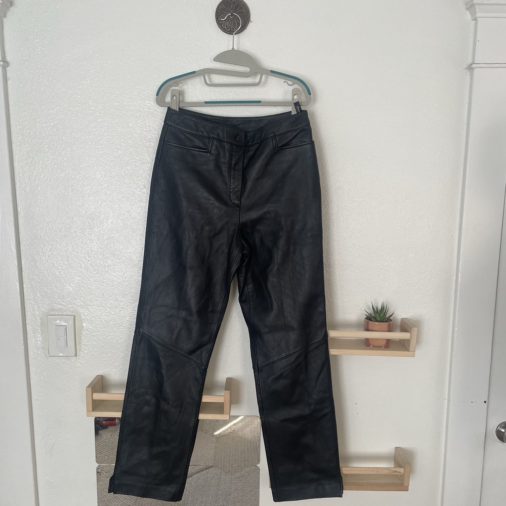 Bianca Nygard Leather Pants Black‎ Size 10